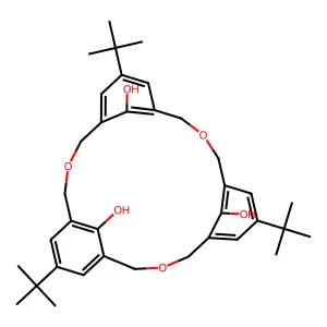 Hexahomotrioxacalix[3]arene structure