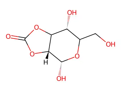 2,3-O-Carbonyl-A-D-mannopyranose structure