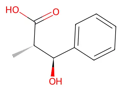 3-Hydroxy-2-methyl-3-phenyl-propionic acid structure