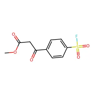 Methyl 3-(4-fluorosulfonylphenyl)-3-oxopropanoate structure