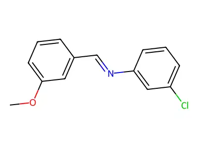 3-Chloro-N-(3-methoxybenzylidene)aniline structure