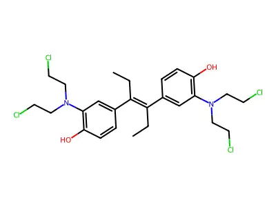 2-[bis(2-chloroethyl)amino]-4-[(E)-4-[3-[bis(2-chloroethyl)a structure