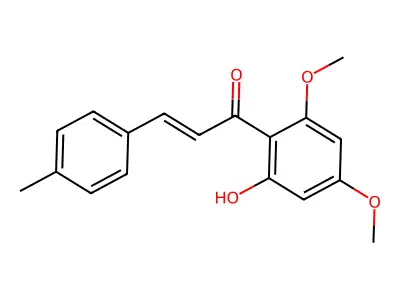 2-Propen-1-one, 1-(2-hydroxy-4,6-dimethoxyphenyl)-3-(4-methylphenyl)- structure