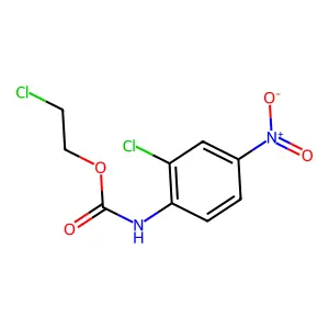 2-Chloroethyl N-(2-chloro-4-nitrophenyl)carbamate structure