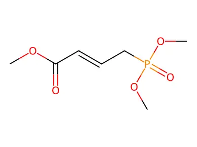 2-Butenoic acid, 4-(dimethoxyphosphinyl)-, methyl ester structure