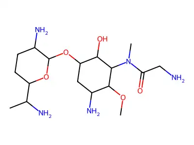 1-deamino-2-deoxy-2-epi-aminofortimycin A structure
