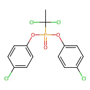Phosphonic acid, (1,1-dichloroethyl)-, bis(4-chlorophenyl) ester structure