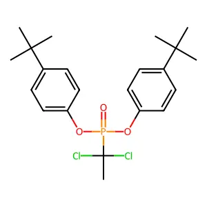 Phosphonic acid, (1,1-dichloroethyl)-, bis(4-(1,1-dimethylethyl)phenyl)ester structure
