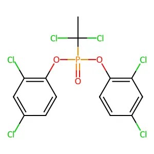 Phosphonic acid, (1,1-dichloroethyl)-, bis(2,4-dichlorophenyl) ester structure