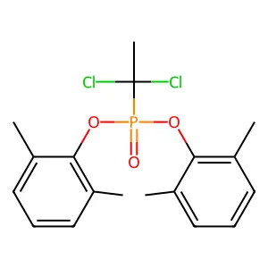 Phosphonic acid, (1,1-dichloroethyl)-, bis(2,6-dimethylphenyl) ester structure