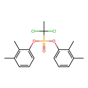 Phosphonic acid, (1,1-dichloroethyl)-, bis(2,3-dimethylphenyl) ester structure