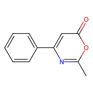 2-Methyl-4-phenyl-6H-1,3-oxazin-6-one structure