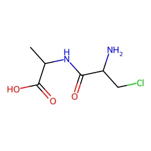 Alanyl-beta-chloroalanine structure