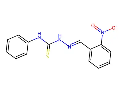 1-[(2-Nitrophenyl)methylideneamino]-3-phenylthiourea structure