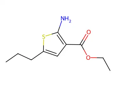 Ethyl 2-amino-5-propylthiophene-3-carboxylate structure