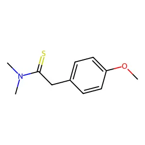 Benzeneethanethioamide, 4-methoxy-N,N-dimethyl- structure