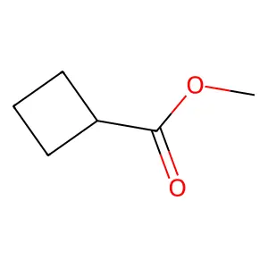 Cyclobutanecarboxylic acid methyl ester structure