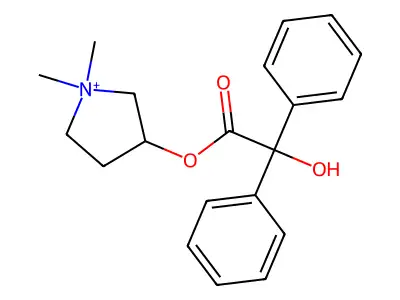 Benzopyrronium structure