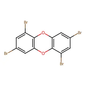 1,3,6,8-Tetrabromodibenzo-p-dioxin structure
