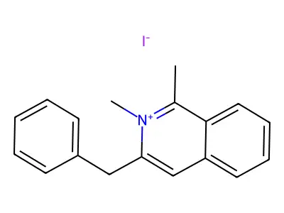 3-Benzyl-1,2-dimethylisoquinolin-2-ium iodide structure