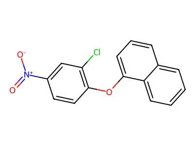 1-(2-Chloro-4-nitrophenoxy)naphthalene structure