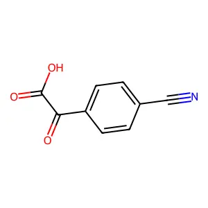 2-(4-Cyanophenyl)-2-oxoacetic acid structure