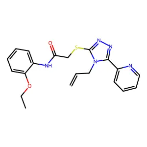 N-(2-ethoxyphenyl)-2-{[4-(prop-2-en-1-yl)-5-(pyridin-2-yl)-4H-1,2,4-triazol-3-yl]sulfanyl}acetamide structure