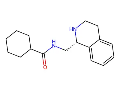 (R)-N-((1,2,3,4-Tetrahydroisoquinolin-1-yl)methyl)cyclohexanecarboxamide structure