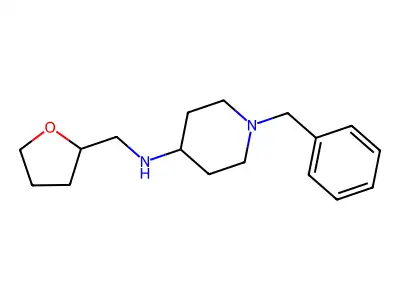 (1-Benzyl-piperidin-4-yl)-(tetrahydro-furan-2-ylmethyl)-amine structure