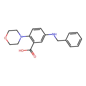 5-(Benzylamino)-2-morpholin-4-ylbenzoic acid structure