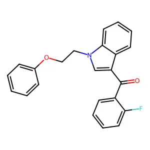(2-Fluorophenyl)-[1-(2-phenoxyethyl)indol-3-yl]methanone structure