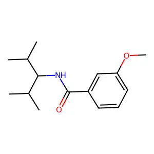 N-(2,4-二甲基戊-3-基)-3-甲氧基苯甲酰胺 structure
