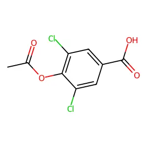 4-Acetoxy-3,5-dichlorobenzoic acid structure
