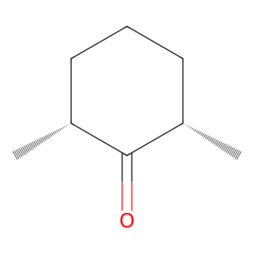 Cyclohexanone, 2,6-dimethyl-, cis- structure