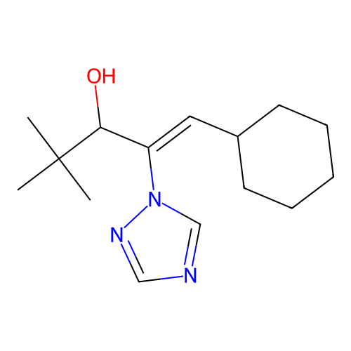alpha-tert-Butyl-beta-(cyclohexylmethylene)-1H-1,2,4-triazol-1-ethanol structure