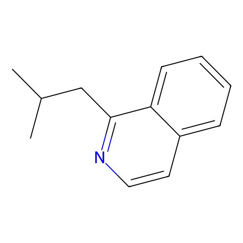 Isoquinoline, 1-isobutyl- structure