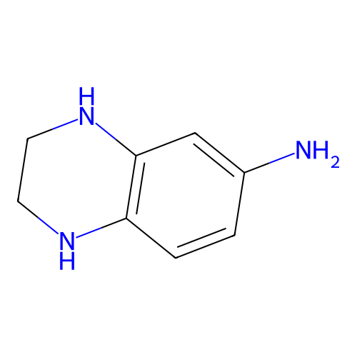 1,2,3,4-四氢喹喔啉-6-胺 structure