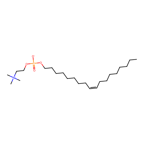 Oleylphosphocholine structure