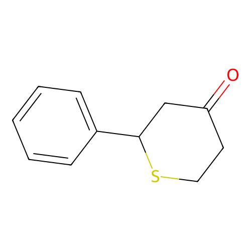 4H-Thiopyran-4-one, tetrahydro-, 2-phenyl- structure