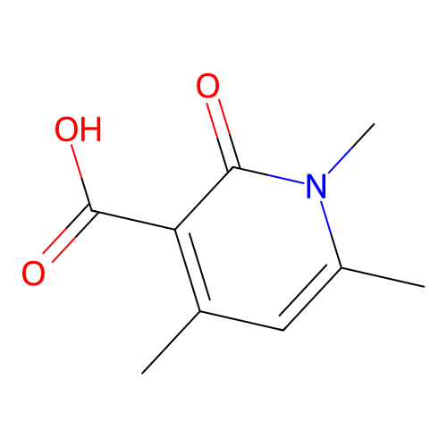 1,4,6-Trimethyl-2-oxo-1,2-dihydropyridine-3-carboxylic acid structure