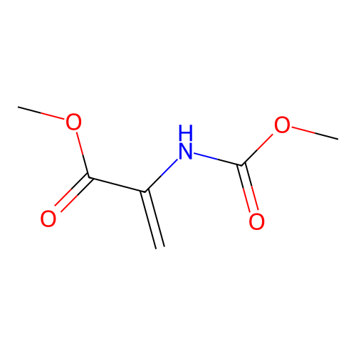 2-Propenoic acid, 2-[(methoxycarbonyl)amino]-, methyl ester structure
