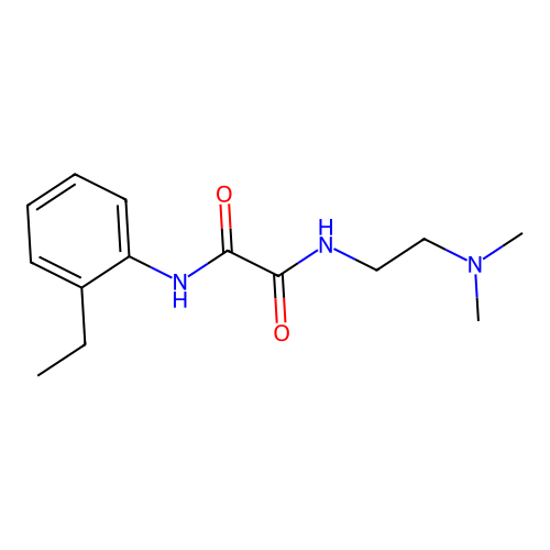 N-[2-(dimethylamino)ethyl]-N'-(2-ethylphenyl)ethanediamide structure
