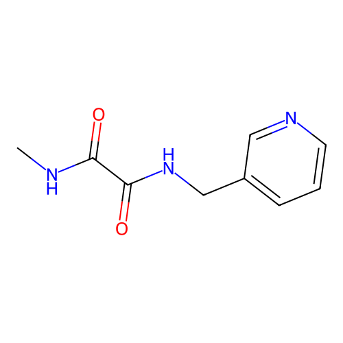 N-methyl-N'-(pyridin-3-ylmethyl)oxamide structure