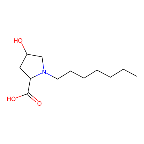 N-Heptyl-Hyp-OH structure