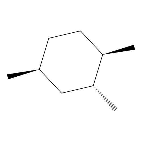 (1R,2R,4S)-1,2,4-trimethylcyclohexane structure