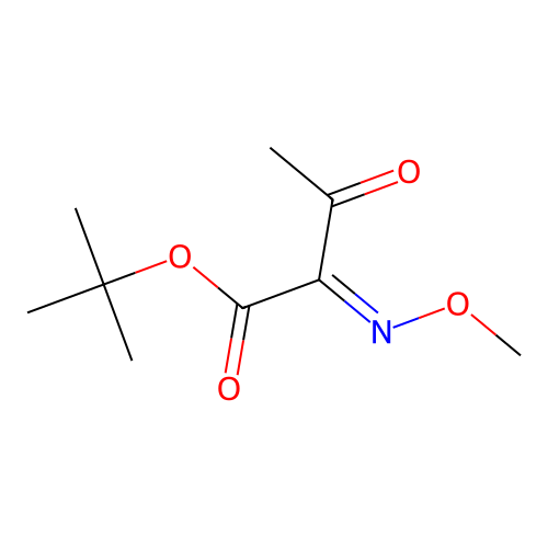 (E)-2-Methoxyimino-2-oxobutyric acid, 1,1-dimethylethyl ester structure