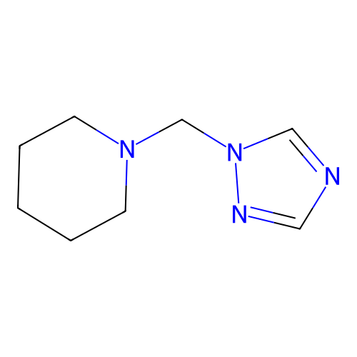 1-(1,2,4-Triazol-1-ylmethyl)piperidine structure
