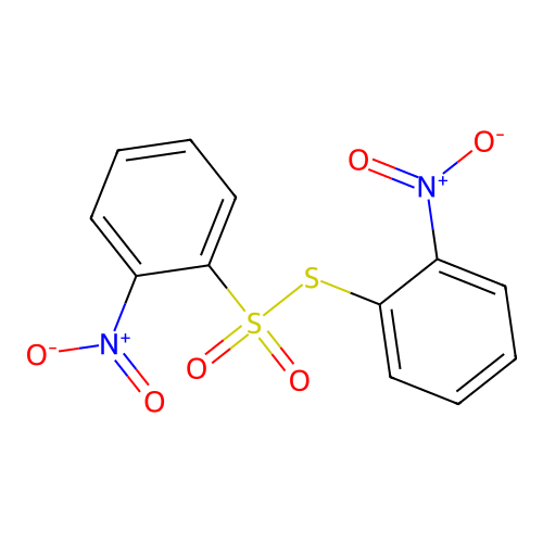 1-Nitro-2-(2-nitrophenyl)sulfonylsulfanylbenzene structure
