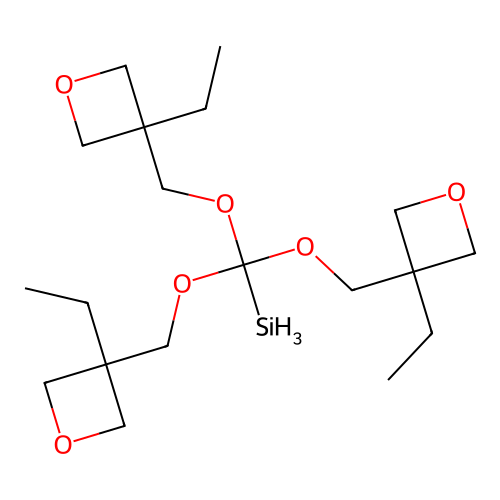 Tris[(3-ethyloxetan-3-yl)methoxy]methylsilane structure