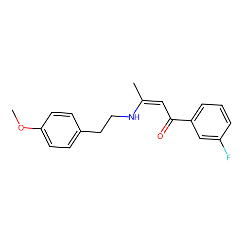 2-Buten-1-one, 1-(3-fluorophenyl)-3-((2-(4-methoxyphenyl)ethyl)amino)- structure